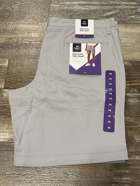 Men's Flat Front Twill Shorts